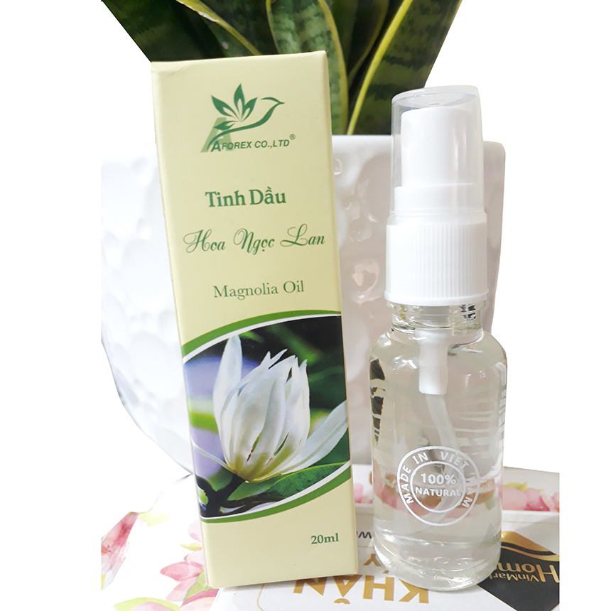 Tinh dầu Hoa Ngọc Lan 20ml Tinh chất 100natural khuếch tán tăng cường sảng khoái, tịnh tâm