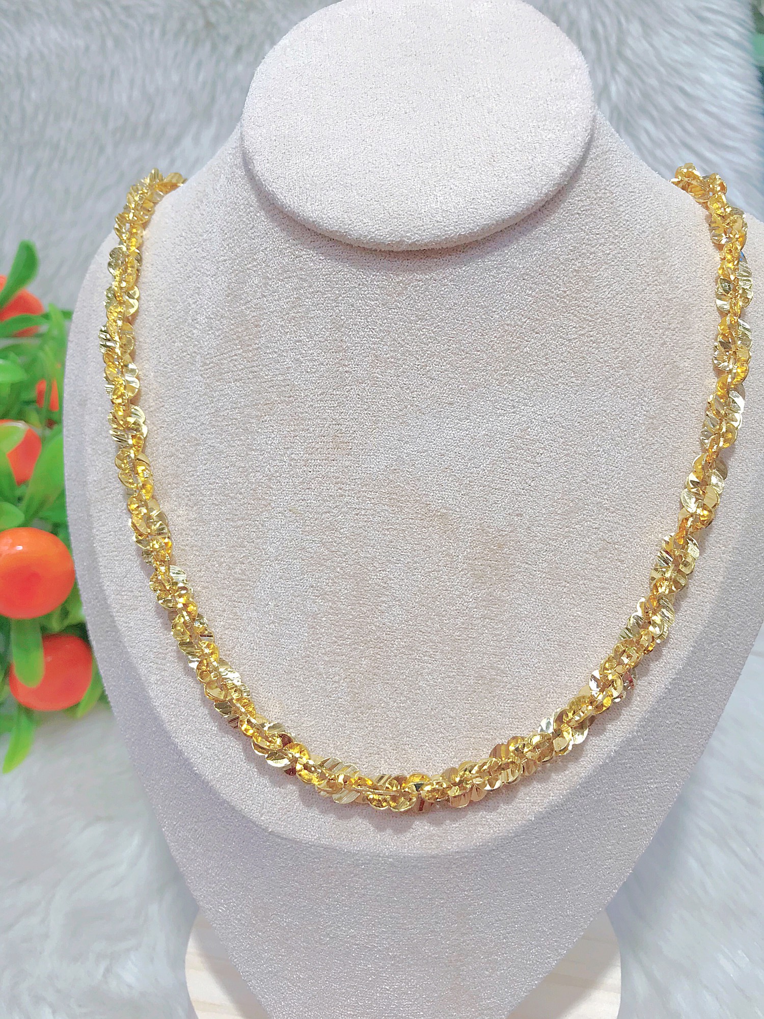 [Mua 1 tặng 1] Dây chuyền nữ mạ vàng thật 18K JK Silver cho độ sáng lấp lánh cao cam kết không đenkhông bay màukhông gây dị ứng thích hợp đi tiệc cực sang chảnh day chuyen bac dep trang suc