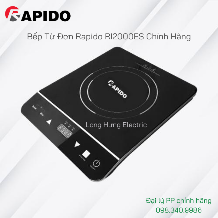 Bếp từ đơn rapido ri2000es chính hãng - bep tu don rapido ri2000es