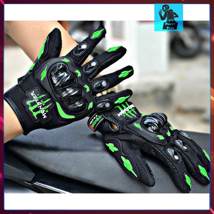 Găng tay MONSTER dài gù - găng tay thể thao motor xe máy