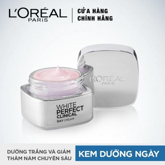 L'Oreal Kem Dưỡng Da Dan Đêm White Perfect Clinical Day Cream SPF19 PA+++ 50ml