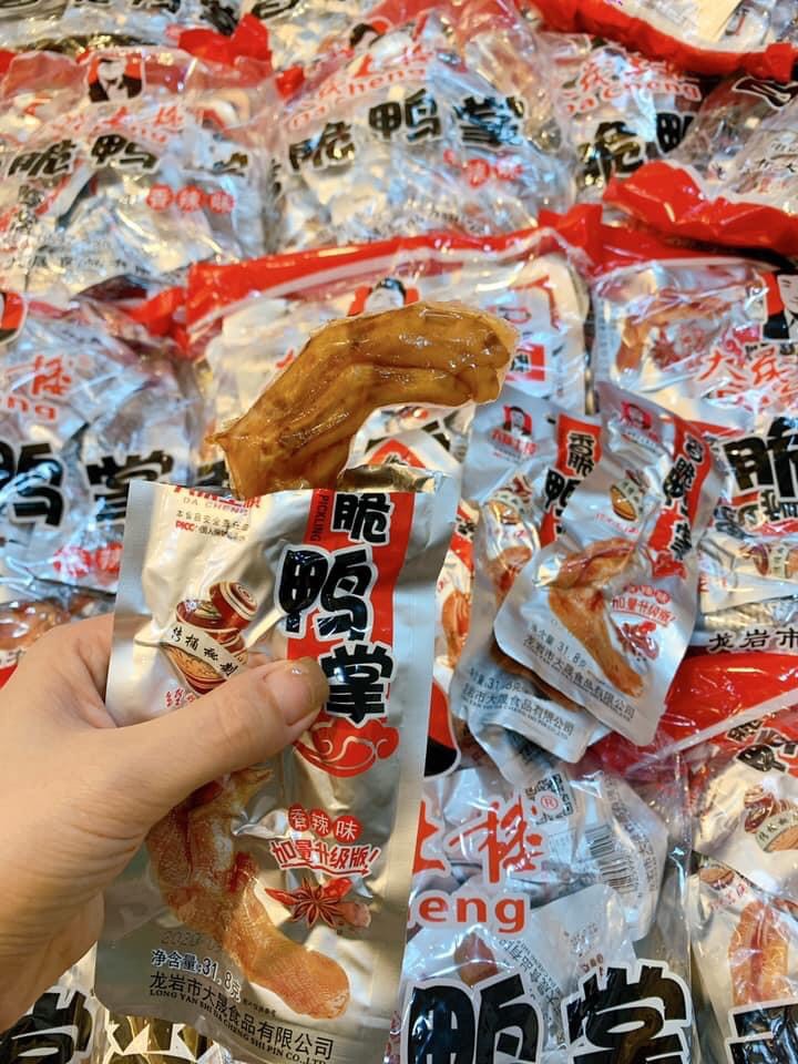 [hàng sẵn tphcm] CHÂN VỊT cay dacheng loại to 31,8 gr.