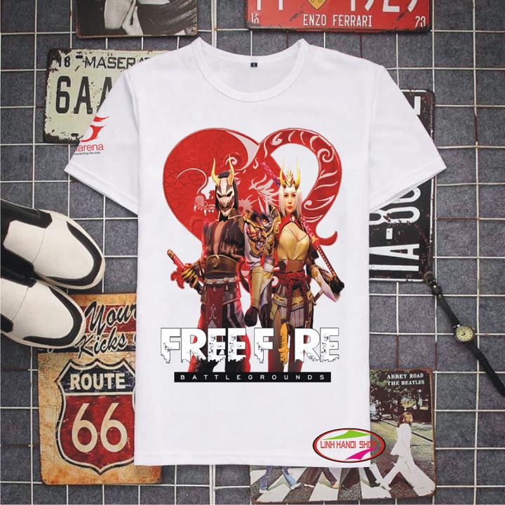 Áo thun Free Fire - Quỷ vương & Giai nhân