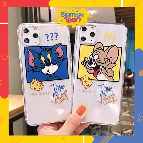 Ốp iphone Tom and Jerry dẻo - ốp lưng iphone 7 plus 6 6s plus 7 8 plus x xs max xr 11 pro max 12 12 pro 12 max 12 pro max