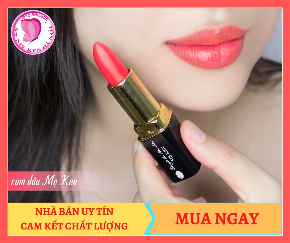 Son gấc dền thiên nhiên Mẹ Ken màu Cam Dâu