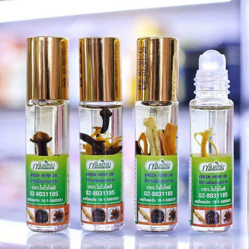 Dầu lăn thảo dược nhân sâm thái lan green herb oil - 1 lốc 12 chai