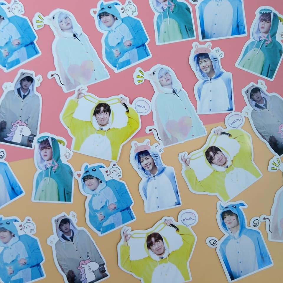 [HCM]Set 7 sticker dán điện thoại laptop BTS