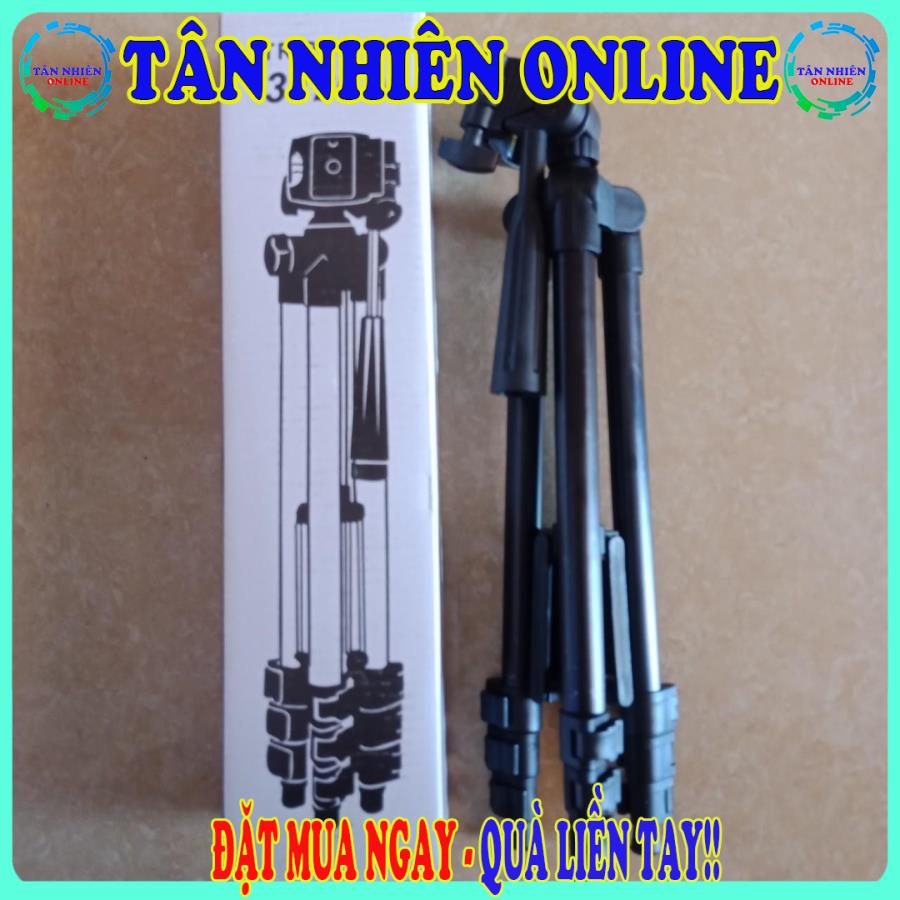 Giá đỡ Tripod 3120A màu đen sắt chắc chắn hỗ trợ chụp hình live stream