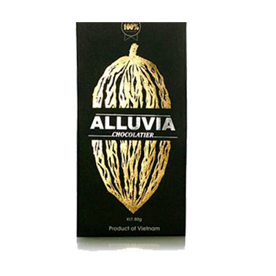 Dark chocolate alluvia 100% 30gr