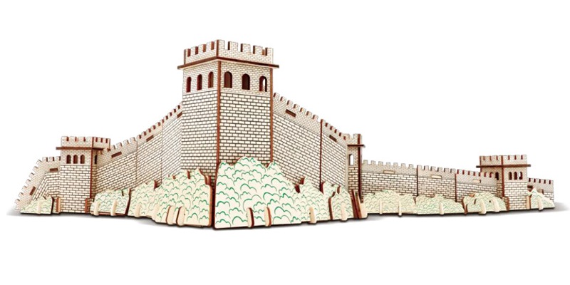 Đồ chơi lắp ráp bằng gỗ 3D cắt lazer Mô hình Vạn Lý Trường Thành Great Wall