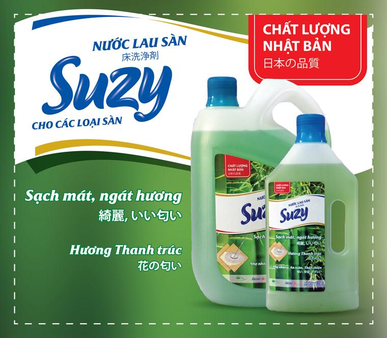 Nước lau sàn SUZY hương Thanh Trúc 4L Nhật Bản - thành phần HỮU CƠ