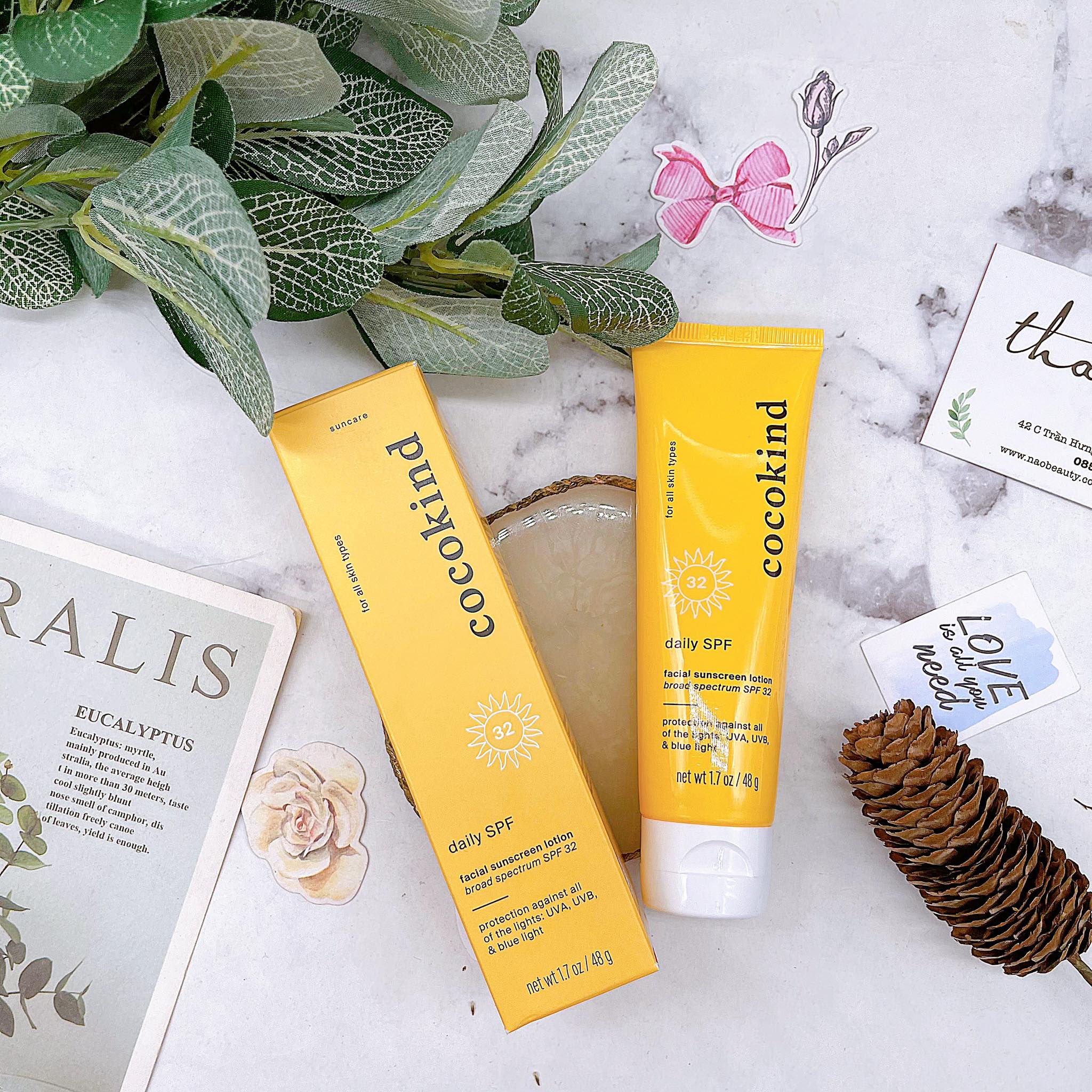 Kem chống nắng khoáng Cocokind daily spf 32