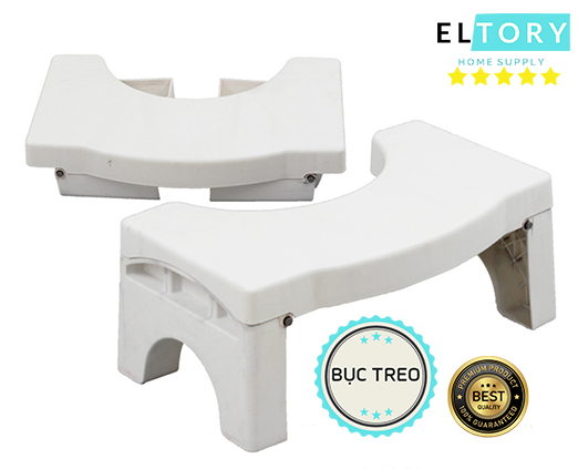 Bục kê chân toilet Eltory (Dạng Treo) - hỗ trợ tư thế vệ sinh, thiết kế hiện đại, giúp phòng chống táo bón, trĩ TS001