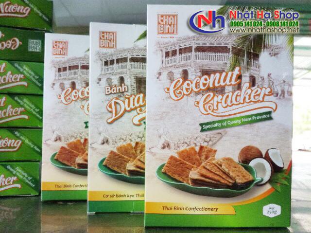 5 hộp bánh dừa nướng Thái Bình 250g - Đặc sản Quảng Nam