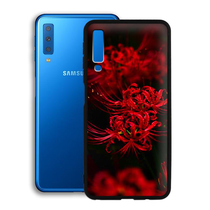 [HCM]Ốp lưng Samsung Galaxy A7 2018 in hoa bỉ ngạn higanbana - 02017 0599 HOABINGAN10 - Viền TPU Dẻo