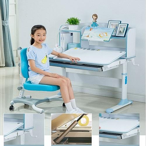 Bàn học thông minh chống gù chống cận 2020 DRZ-71000 - BSUC - cho trẻ 3 - 18 tuổi, nâng hạ chiều cao, mặt bàn chống lóa chống cận, chỉnh độ nghiêng mặt bàn 0 - 60 độ, làm bảng vẽ bút lông