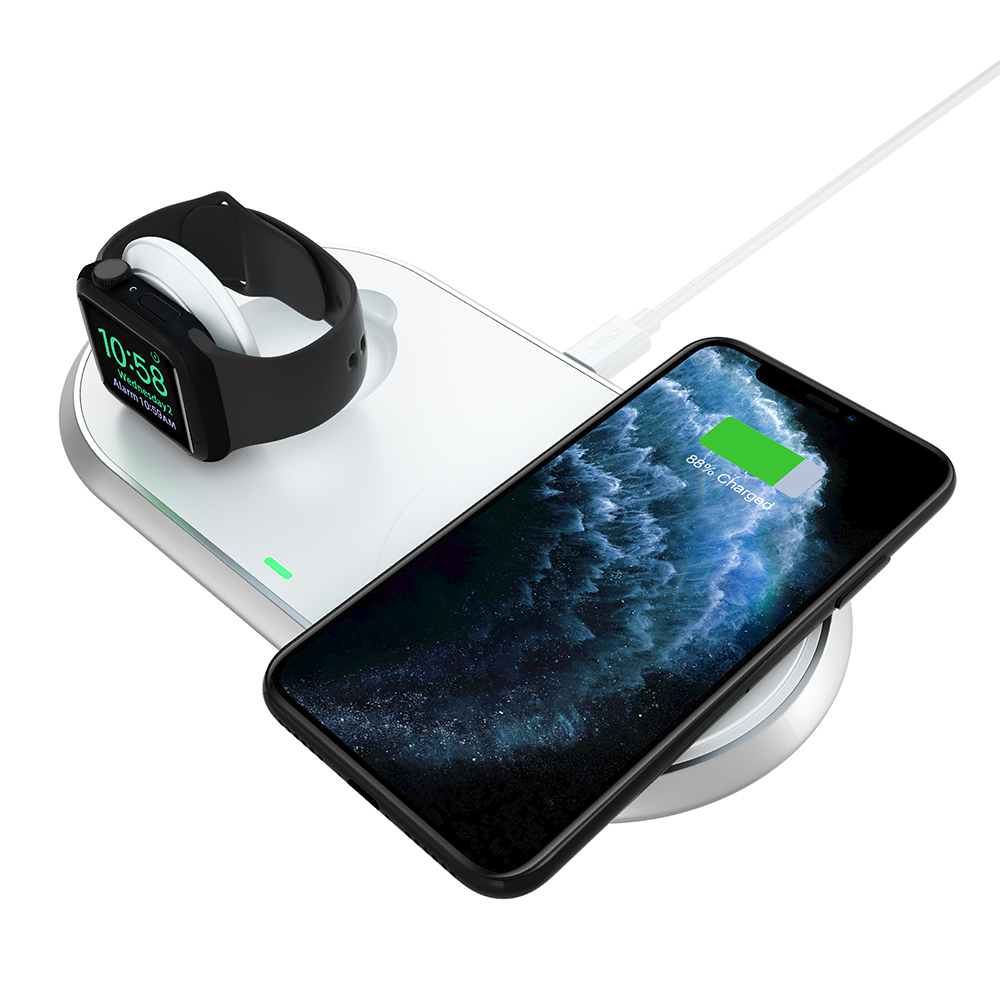 Đế sạc không dây cao cấp choetech t317 cho apple watch 5/4/3/2iphone se 2020/11/11 pro max/xs/xairpods