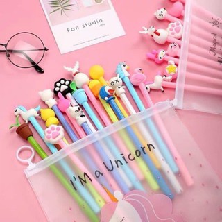 D28 sét 20 cây bút bi hình đầu thú siêu cute