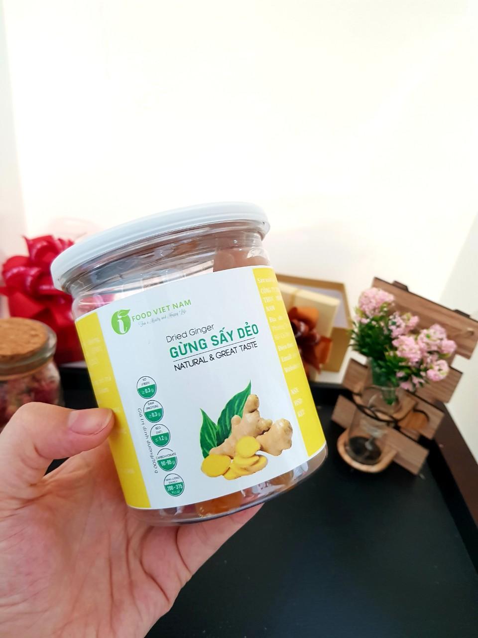 Gừng Sấy Dẻo Ifood - Hũ 200gr
