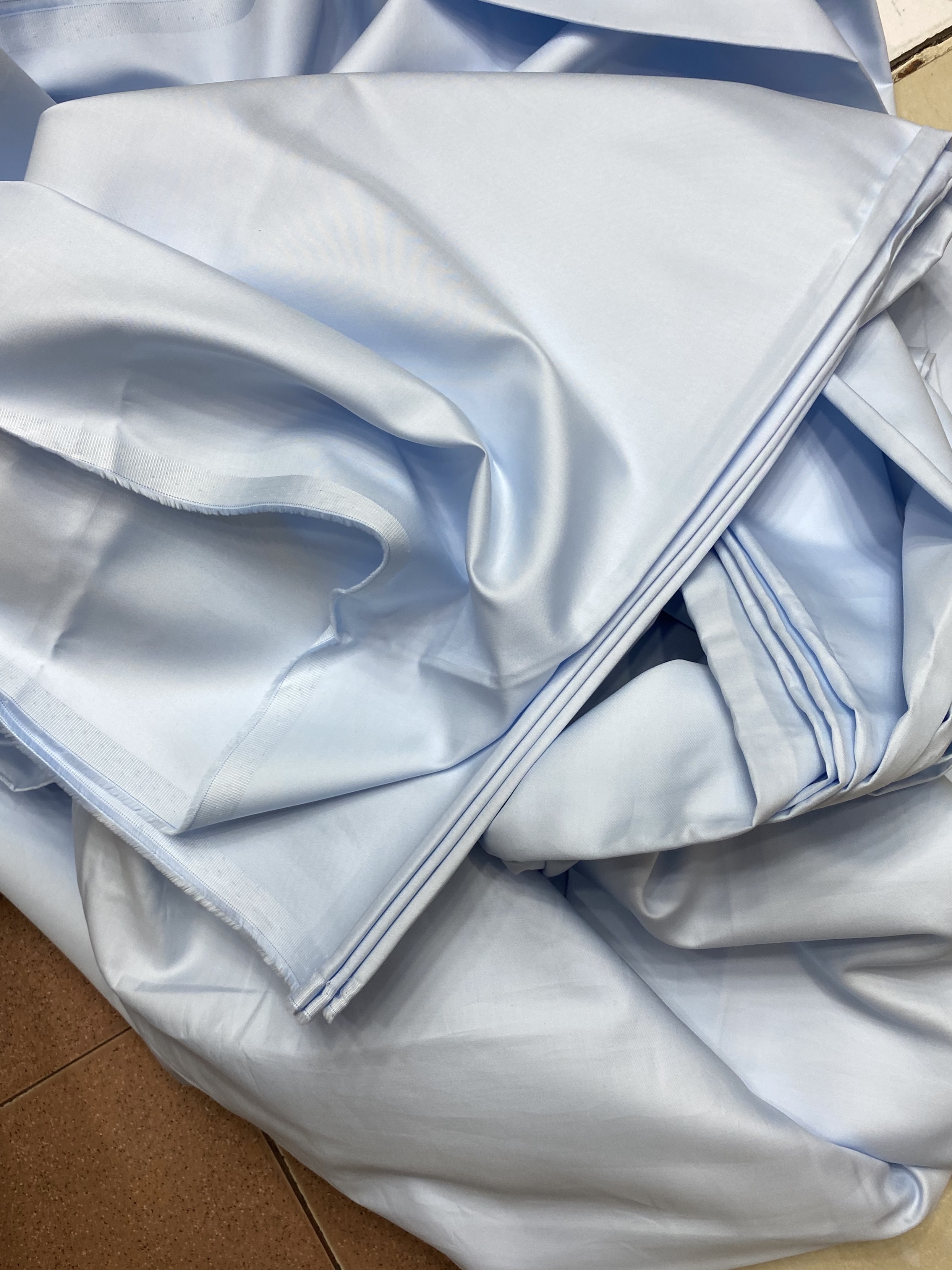 VẢI COTTON LỤA Ý 3 Màu (Vàng - Xanh Biển - Xanh Rêu)