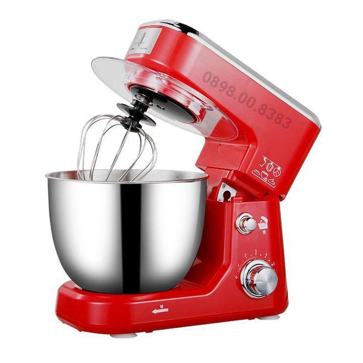 Máy đánh kem stelang 4l - màu đỏ - có nhiều chức năng nhào, trộn
