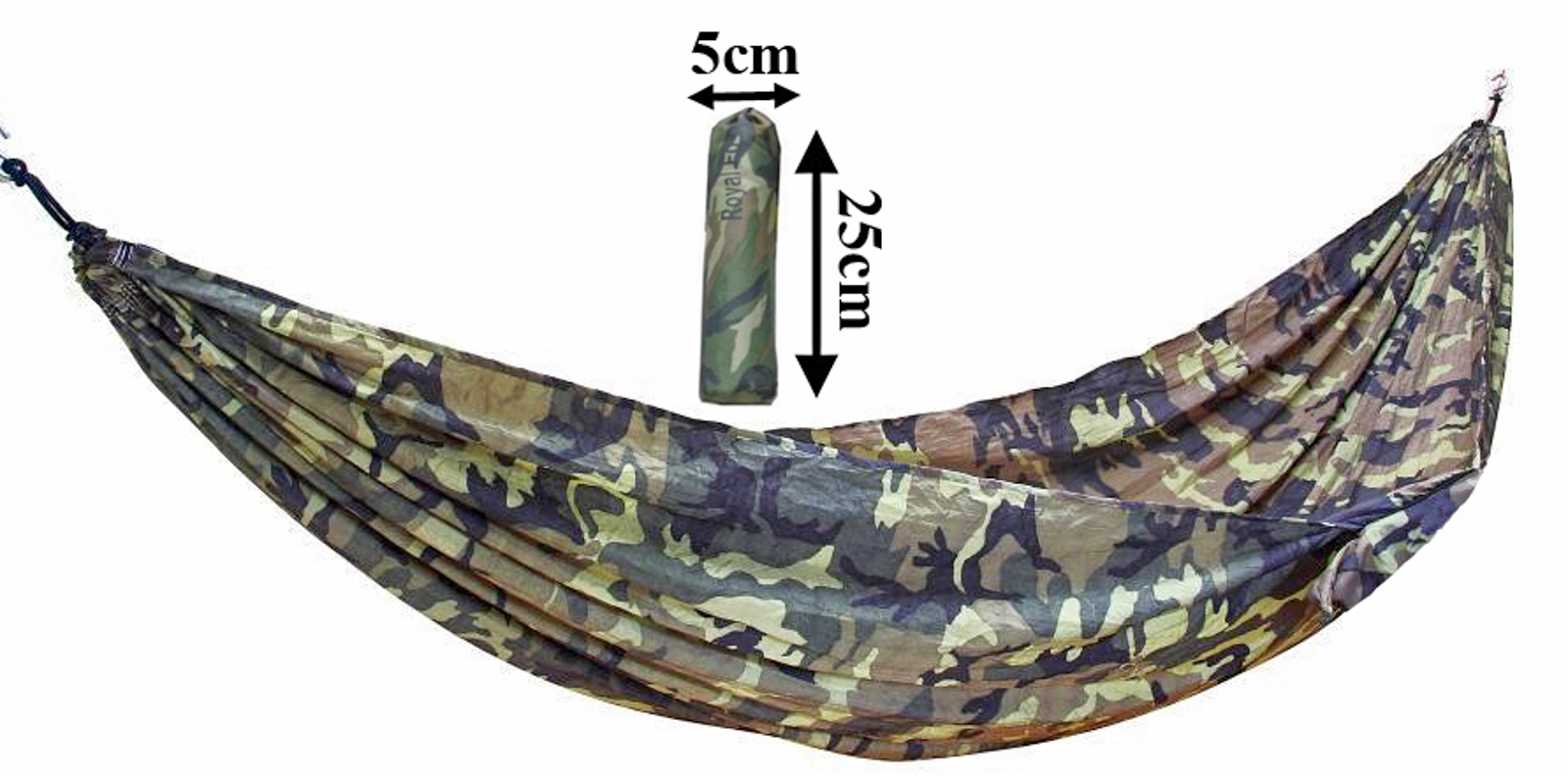 Võng dù 2 lớp họa tiết rằn ri kèm túi đựng