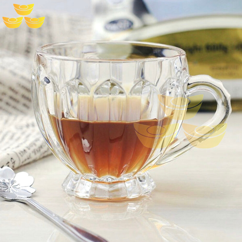 [HCM]Bộ 6 Ly Thủy Tinh Như Pha Lê Uống Trà CAFE NƯỚC HOA QUẢ hàng CAO CẤP  KN-L030