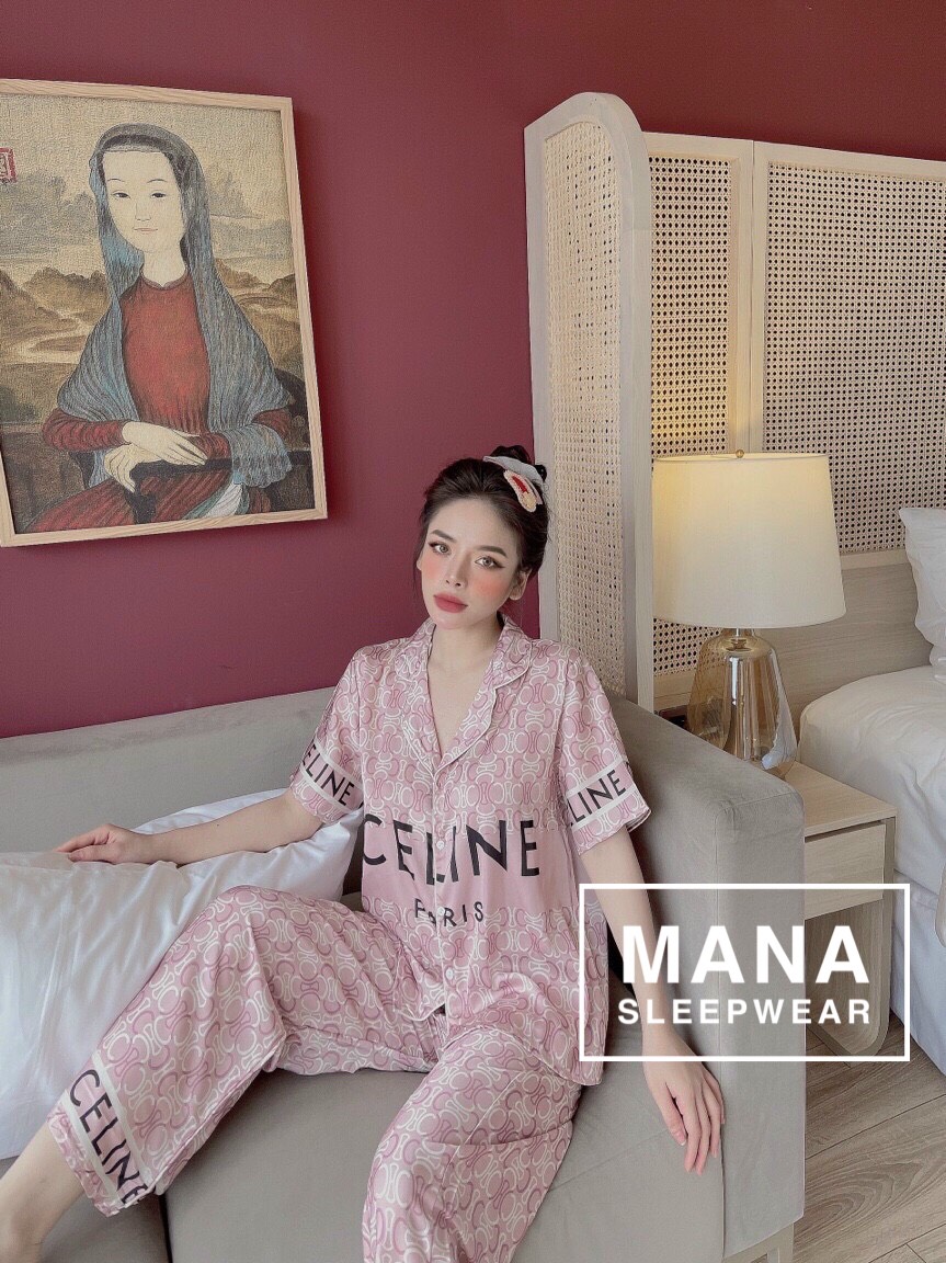 Pijama Lụa Latin - Bộ ngủ thiết kế cao cấp tay cộc quần dài CL