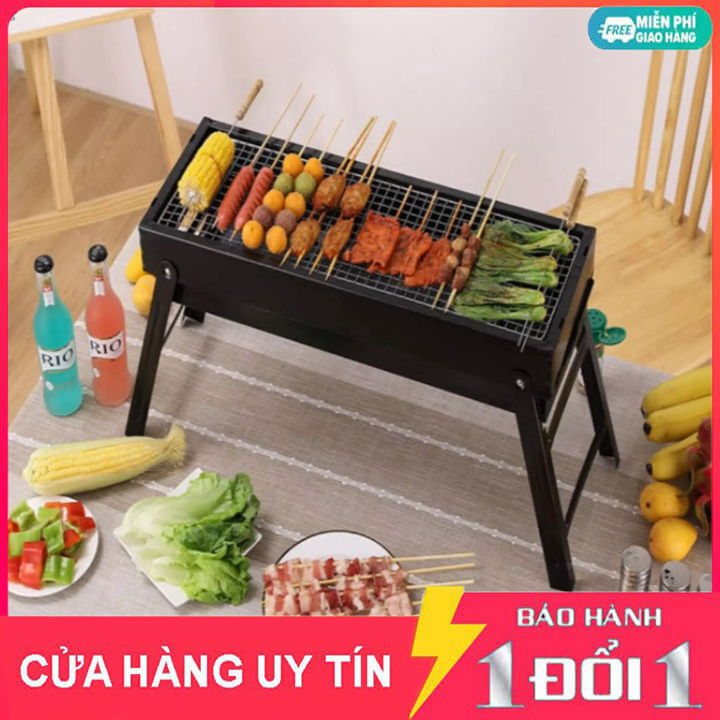 Bếp Nướng Than Hoa Ngoài Trời, Bếp Nướng Không Khói Gia Đình Tiện Dụng Loại Lớn - Sử dụng gia đình, đi giã ngoại, picnic, cắm trại, sự kiện, đáp ứng mọi nhu cầu sử dụng