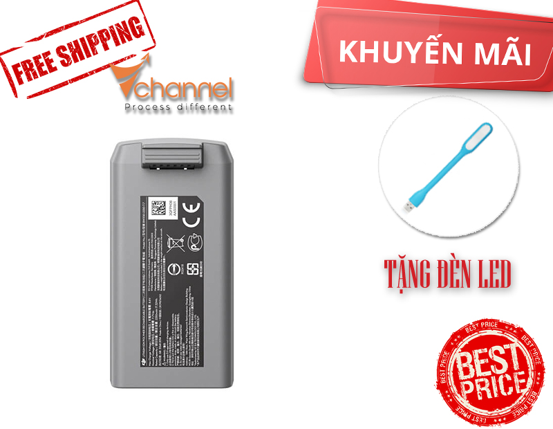 Pin DJI Mini 2/Mini SE 2.250 mAh chính hãng bảo hành 3 tháng TẶNG 1 ĐÈN LED GIÁ TẠI KHO RẺ-NHẤT VIỆT NAM