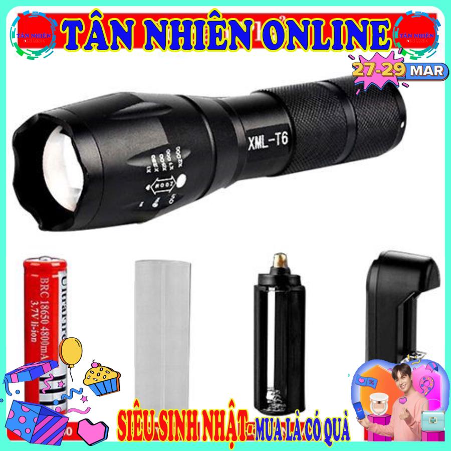 Đèn Pin Police T6 chuyên dùng cho phượt thủ leo núi tiện lợi bỏ túi mọi lúc mọi nơi