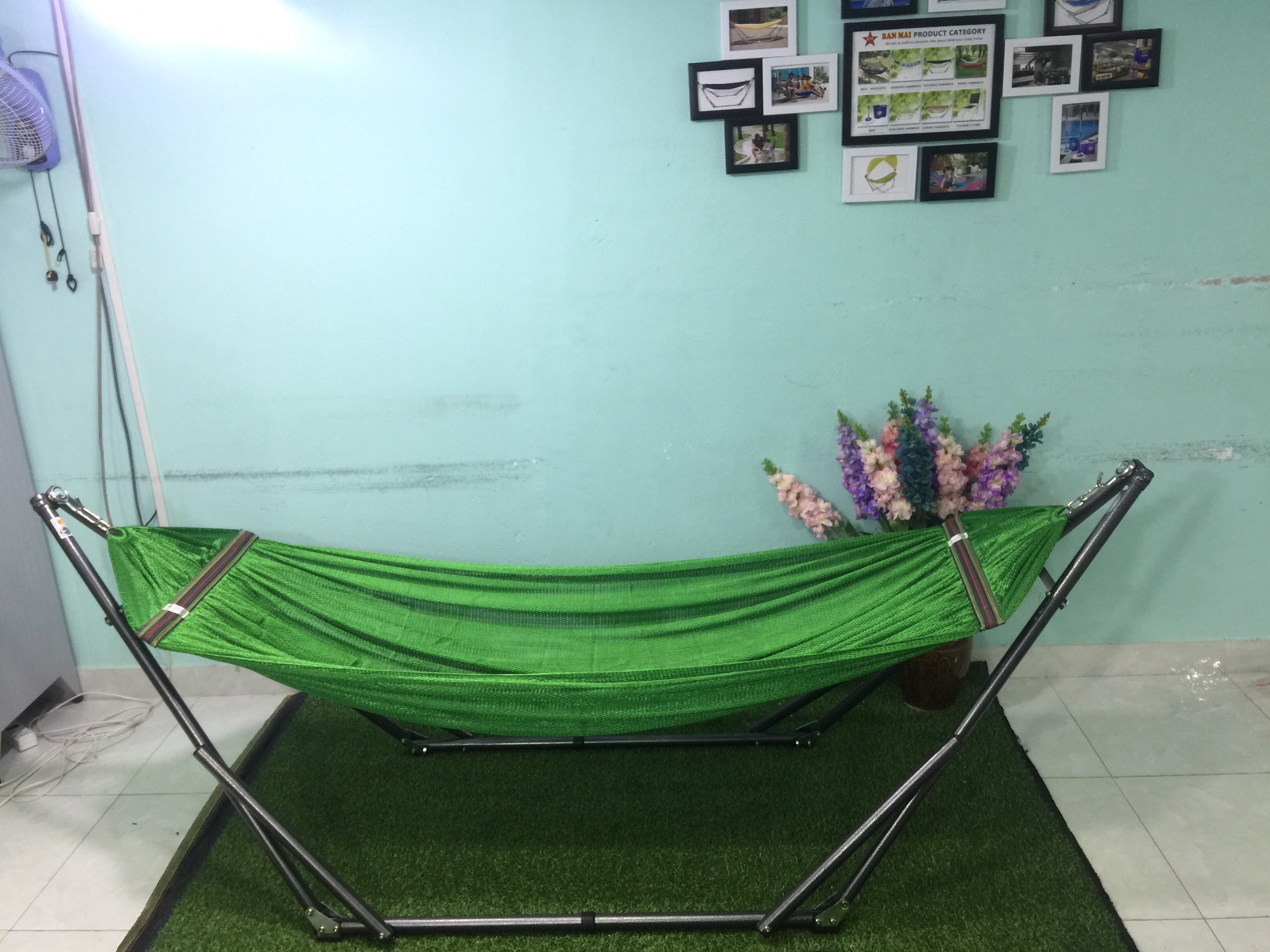 Bộ khung võng BAN MAI:  khung võng sắt sơn tĩnh điện p32+ lưới thép dày 9.2