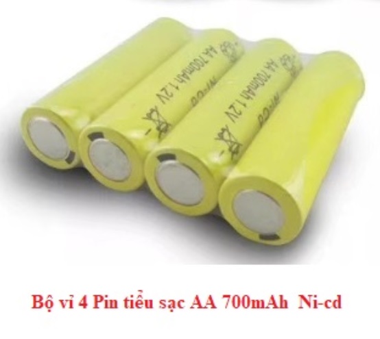 Bộ 4 pin tiểu sạc AA 700mAh dùng cho đồ chơi, đồng hồ treo tường,chuột máy tính, máy ảnh