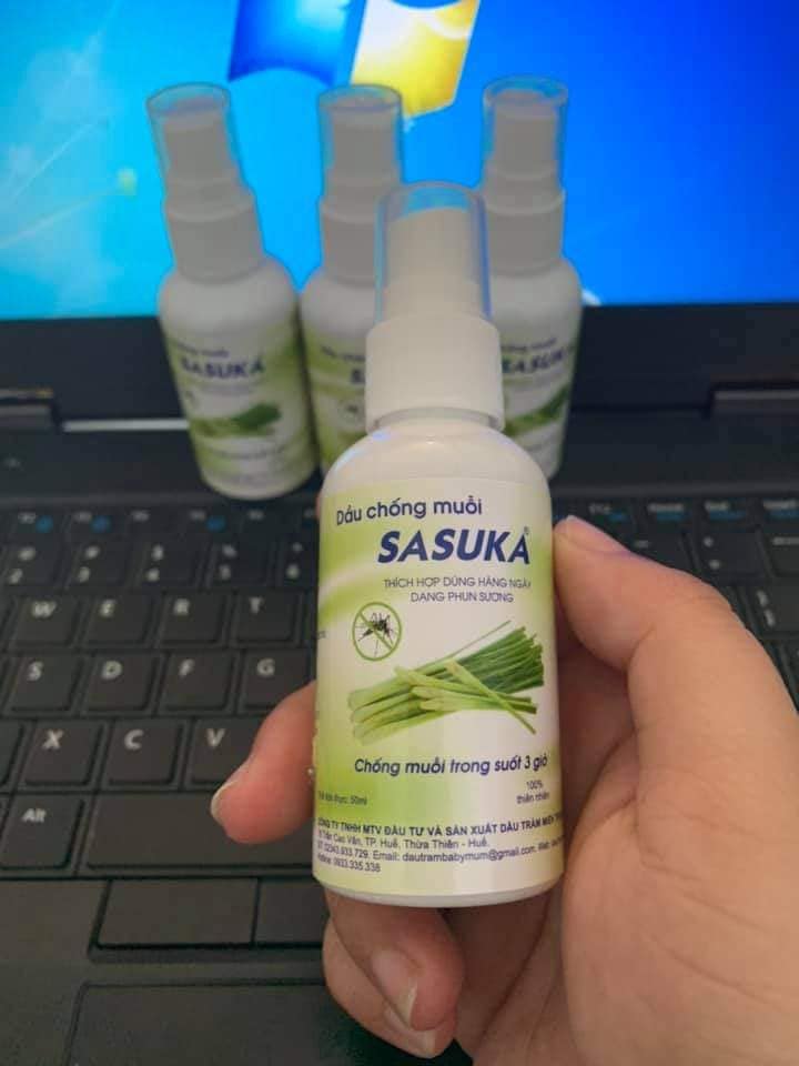 1 chai chống muỗi sasuka hương xả - 30ml