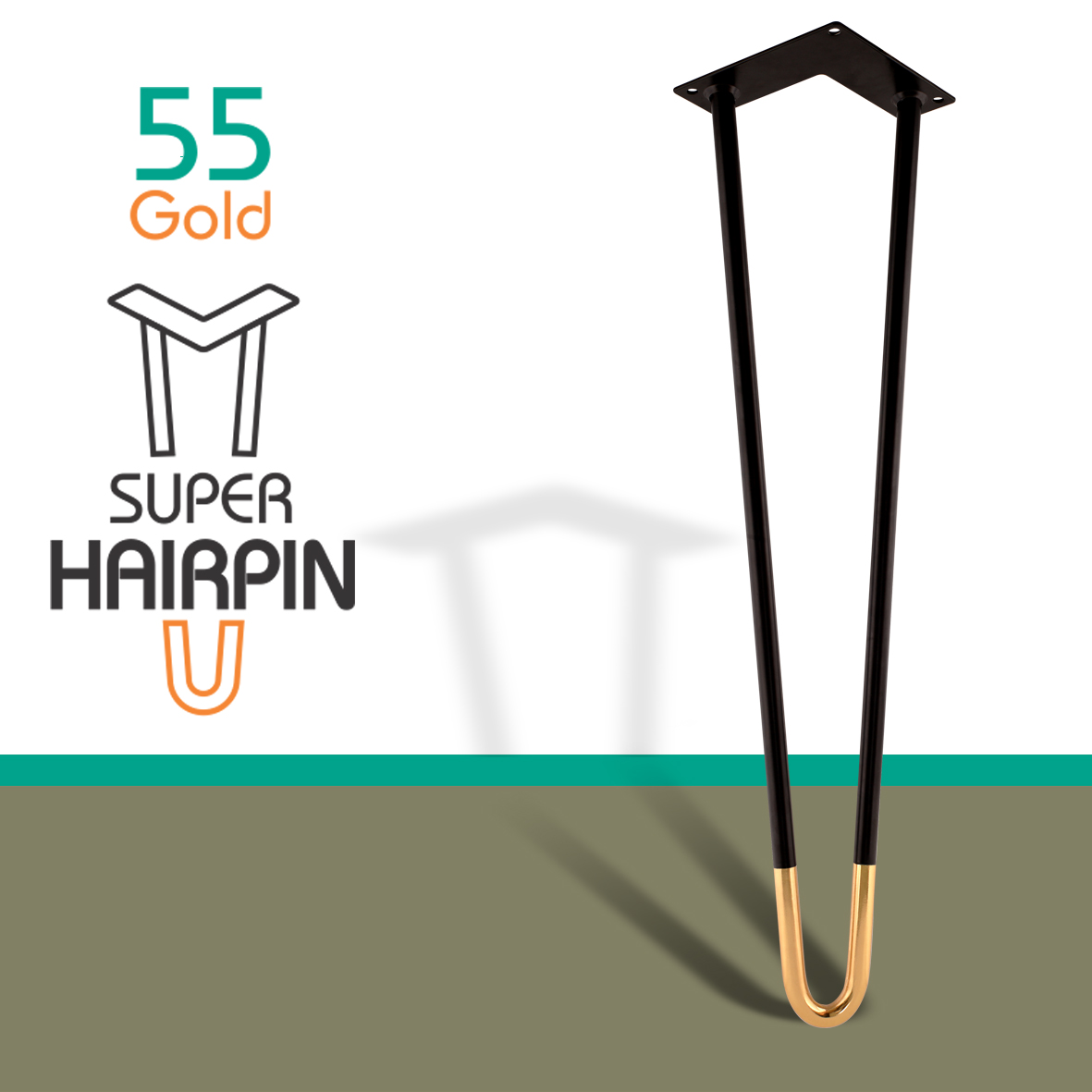 Chân bàn sắt Super Hairpin 55cm