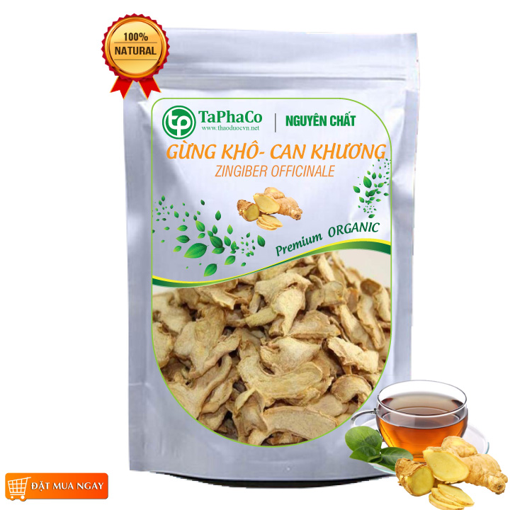 Gừng sấy khô 1kg , Gừng khô pha trà giả cảm, Tăng sức đề kháng | Tấn Phát