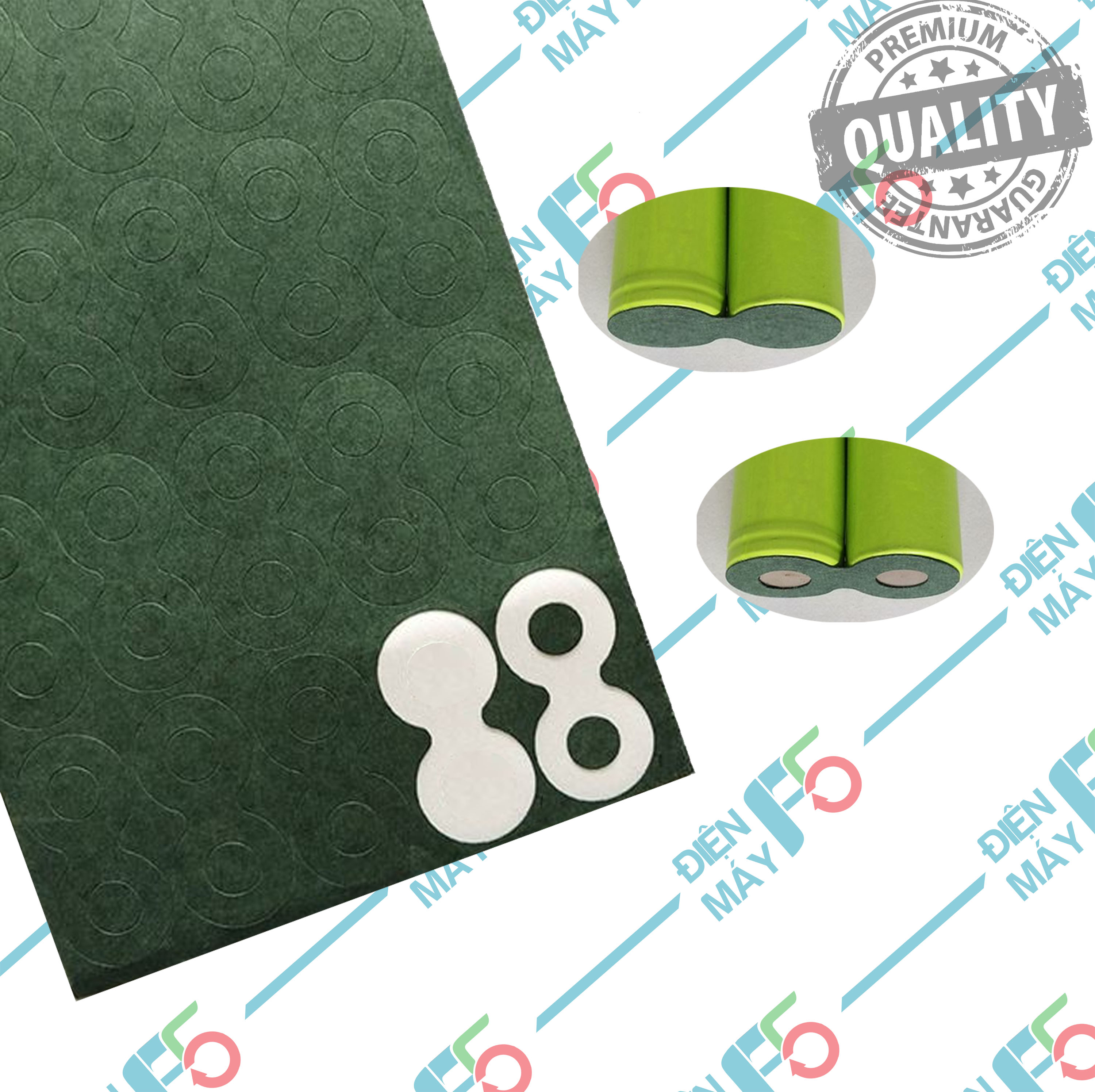 Dmf5 miếng dán cách điện 2 cell 18650