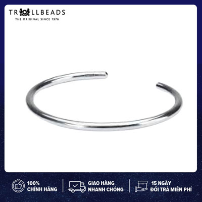 TROLLBEADS Kiềng tay bạc cao cấp Sterling Silver Bangle
