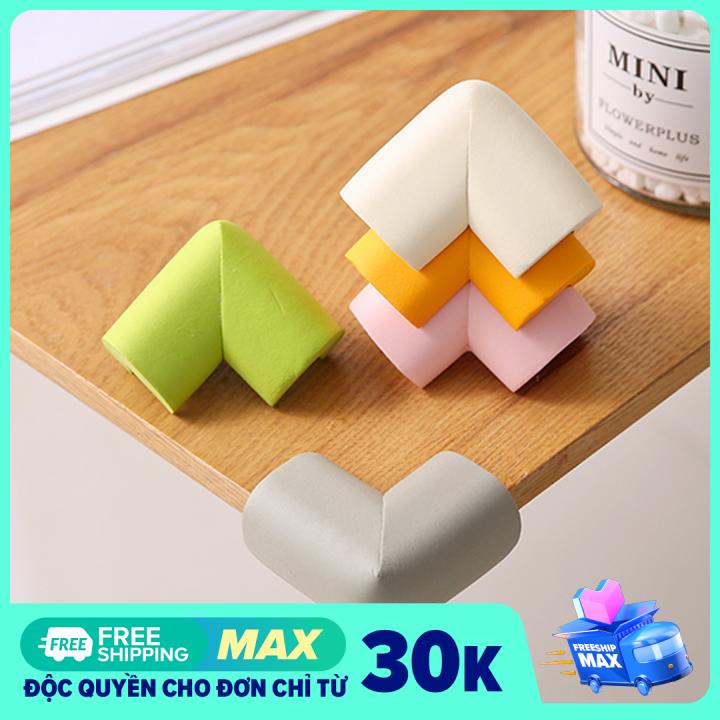 Combo 8 miếng xốp bọc cạnh bàn, bọc góc bàn, bọt biển bịt góc bàn bảo vệ trẻ - màu ngẫu nhiên