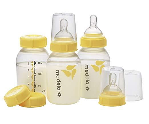 Bộ 3 bình sữa Medela 150ml kèm 3 núm ti size S(0-4m)