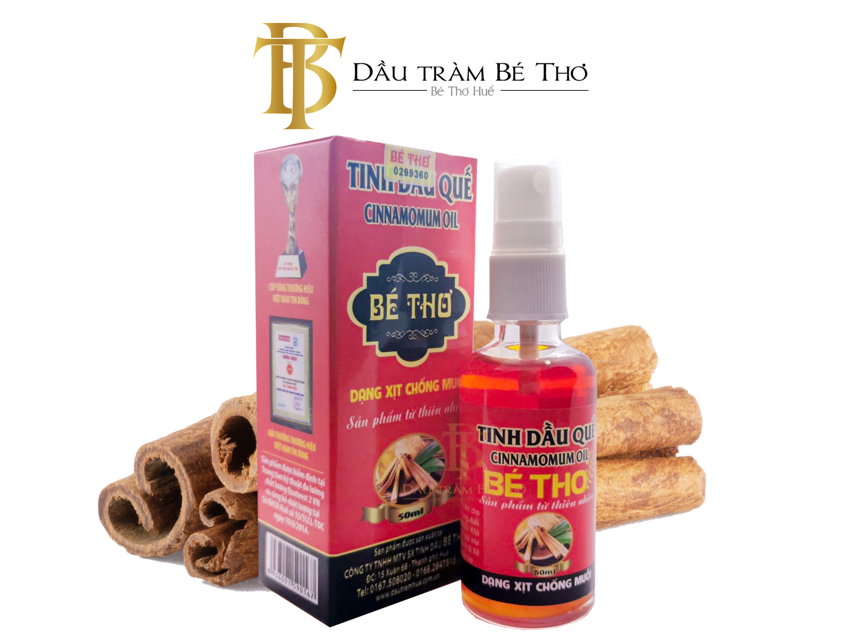 Tinh dầu sả và quế Bé Thơ dạng xịt ngăn vi khuẩn, thơm phòng, nhà tắm, thơm mát giá rẻ