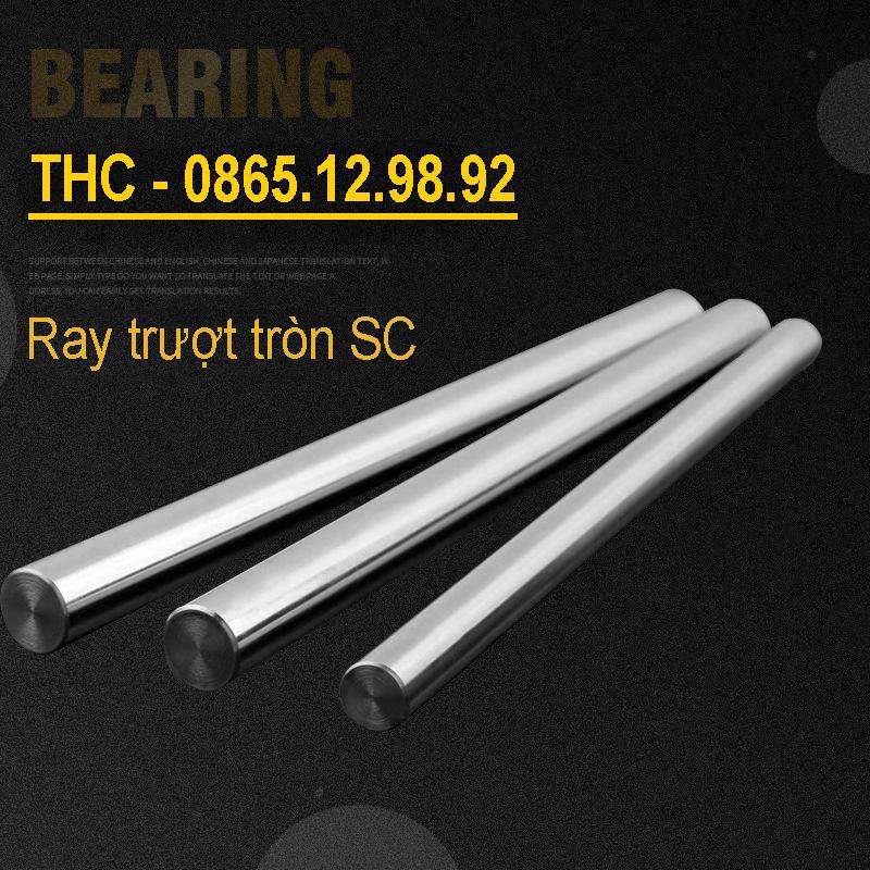 Thanh ray trượt tròn SC dài 1 mét đường kính 12 16mm