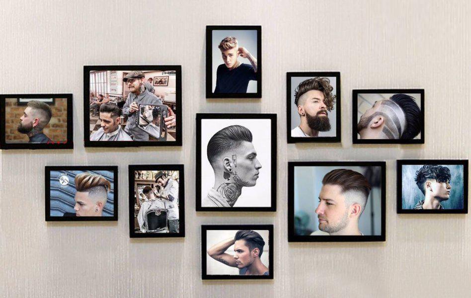 BỘ 11 TRANH FOMEX TRANH SALON, TÓC NAM