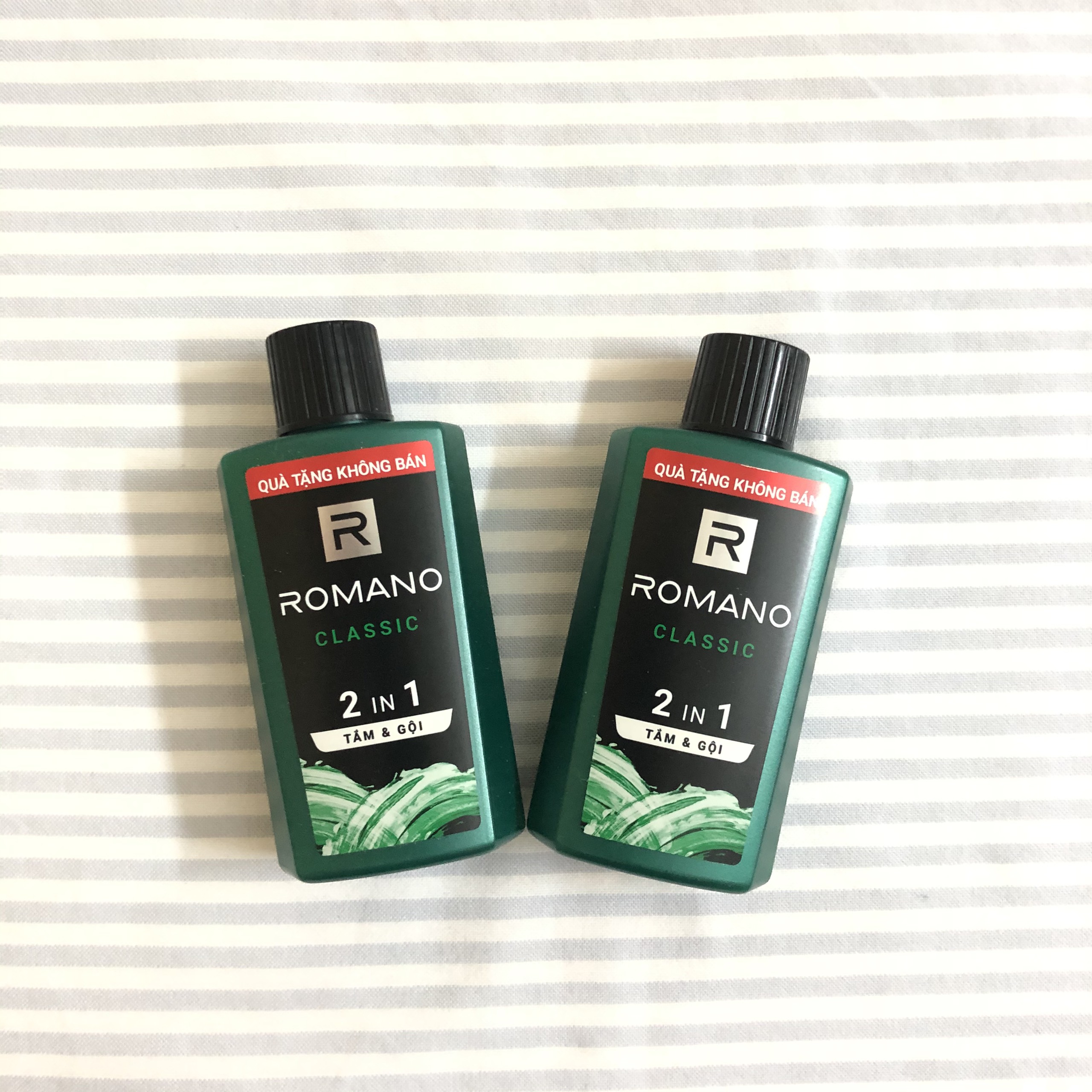 Combo 2 dầu tắm gội romano 2 in 1 classic chai mini 60g