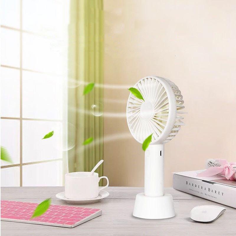 Quạt mini cầm tay quạt tích điện cầm tay quạt mini cầm tay - quạt mini cầm tay 3 cấp độ gió tặng cốc đựng thiết kế nhỏ gọn sang trọng - mã bh 1