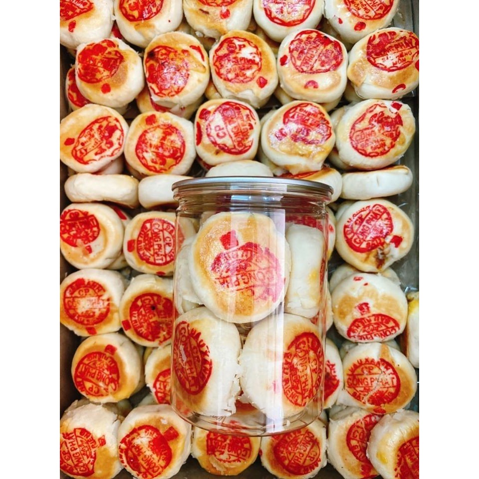 [HCM]Bánh pía mini có trứng hũ PET 300Gr - Gía lẻ bằng sỉ