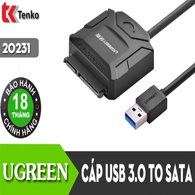 Cáp usb 3.0 to sata hdd, ssd 3.5 2.5 ugreen 20231