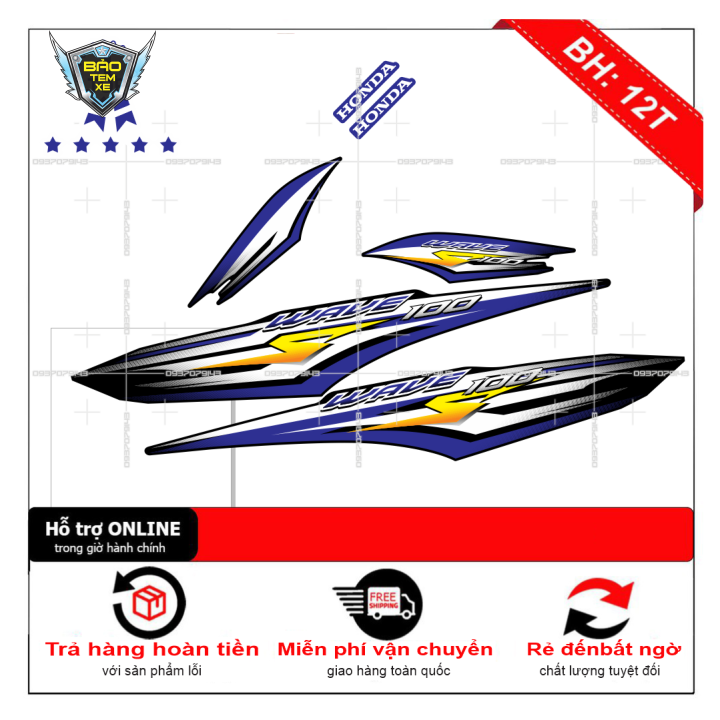 Tem rời xe wave s100 2016