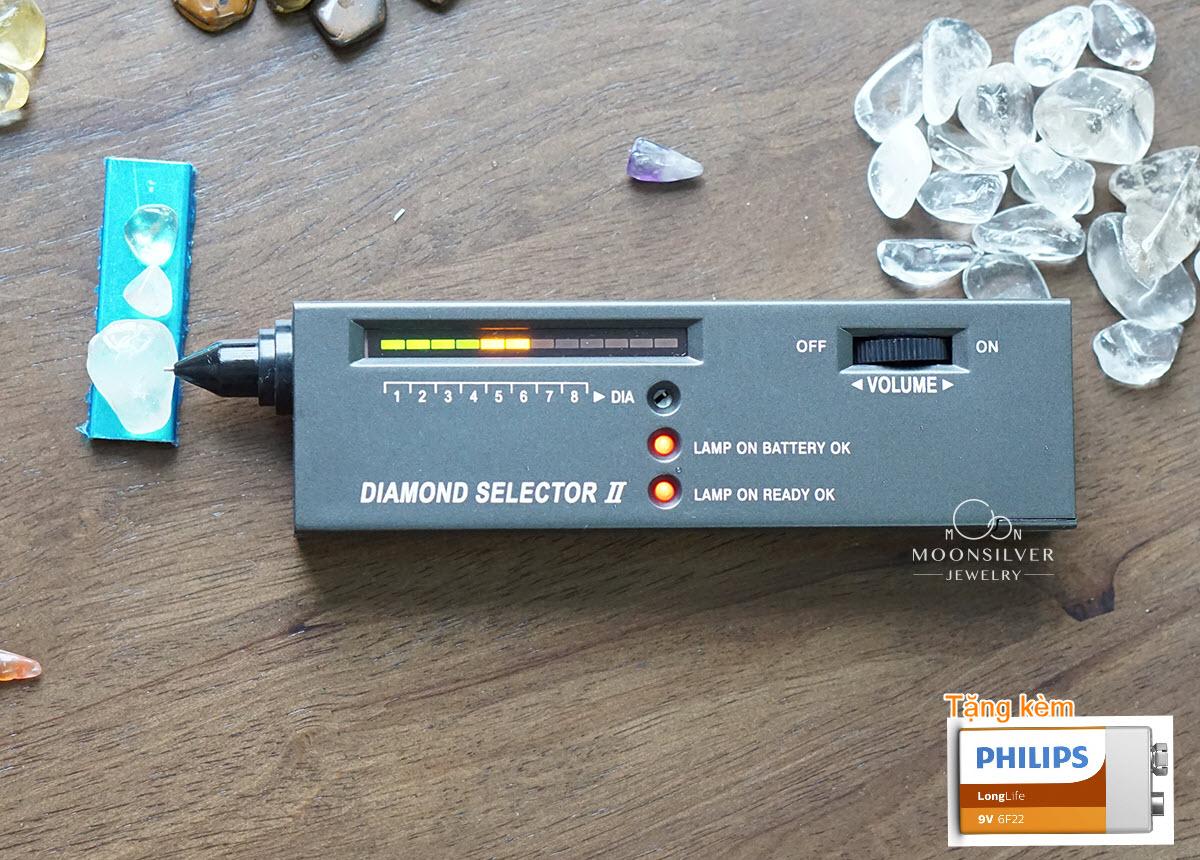 Bút thử độ cứng Đá Quý, Kim Cương (DIAMOND SELECTOR II) - Tặng kèm 1 viên pin Philips 6F22L1B/9v