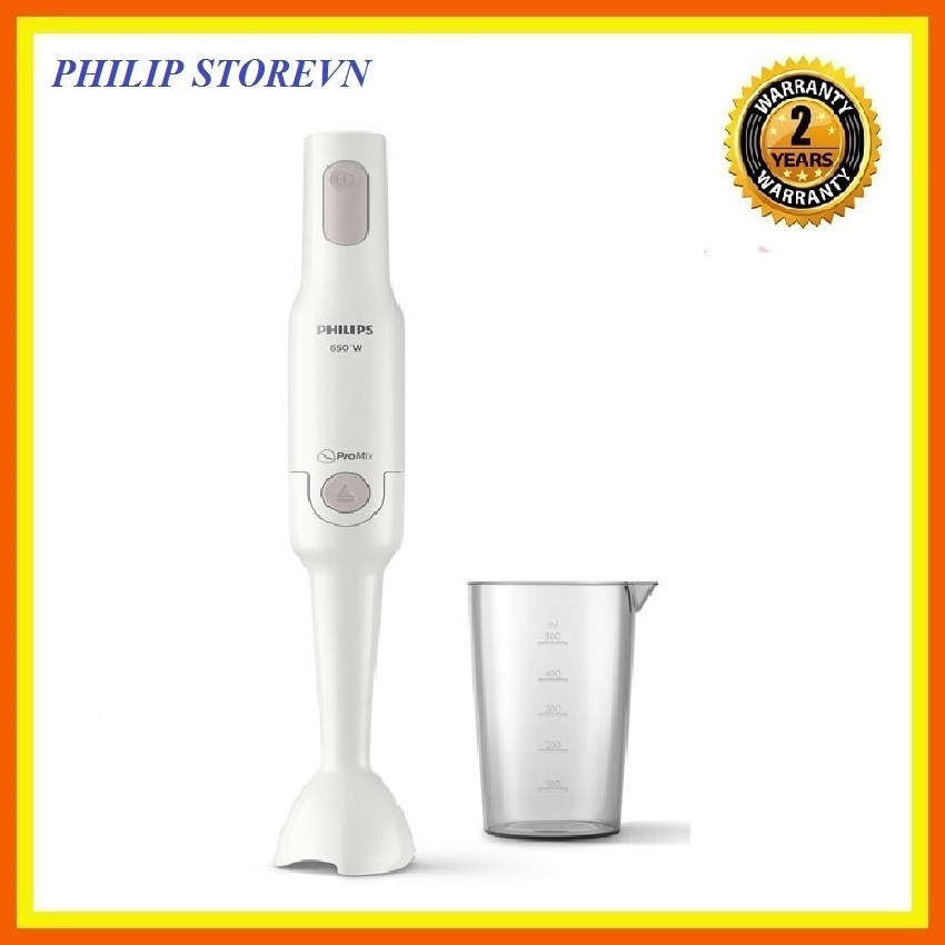 [HCM]Máy xay sinh tố cầm tay Philips ProMix HR2531/00 (Trắng) - hàng phân phối chính hãng
